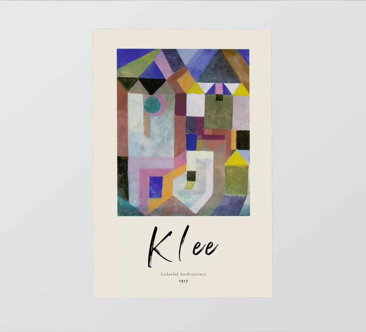 Klee - Colorful Architecture telo in pvc da ARTOTHEK