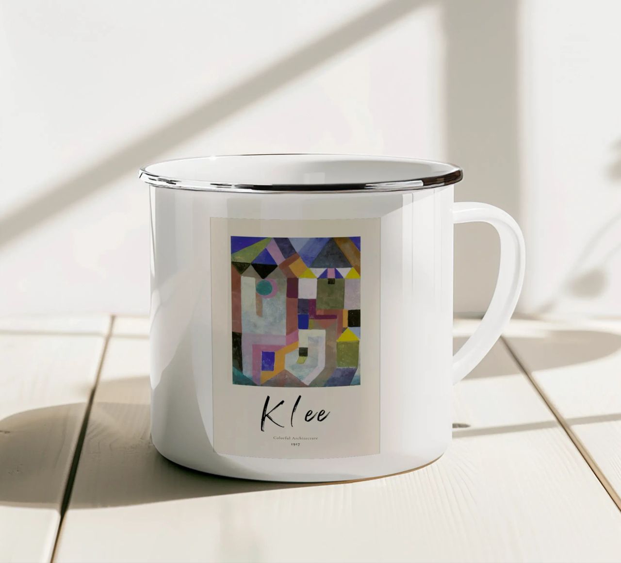 Klee - Colorful Architecture tazza in smalto da ARTOTHEK