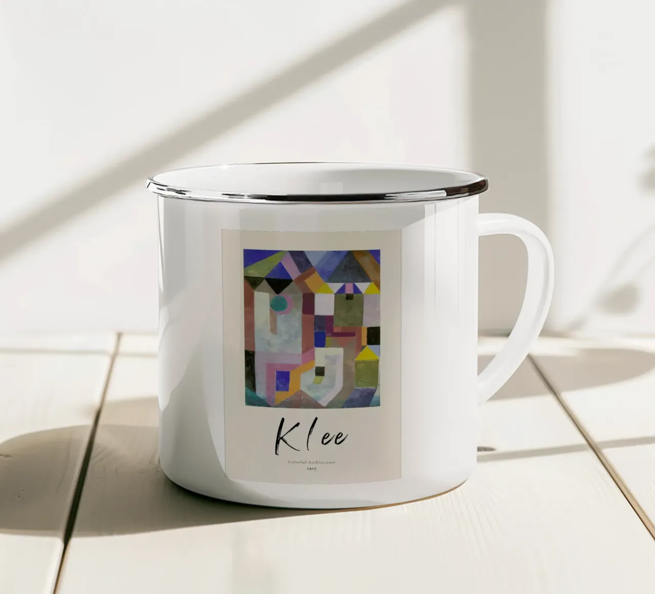 Klee - Colorful Architecture mug en émail de ARTOTHEK