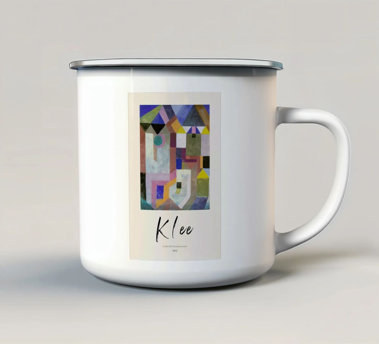 Klee - Colorful Architecture tazza in smalto da ARTOTHEK