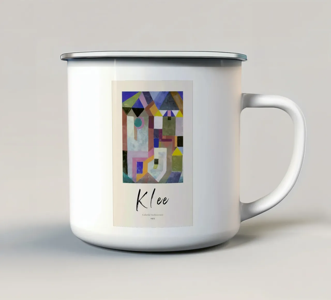 Klee - Colorful Architecture mug en émail de ARTOTHEK