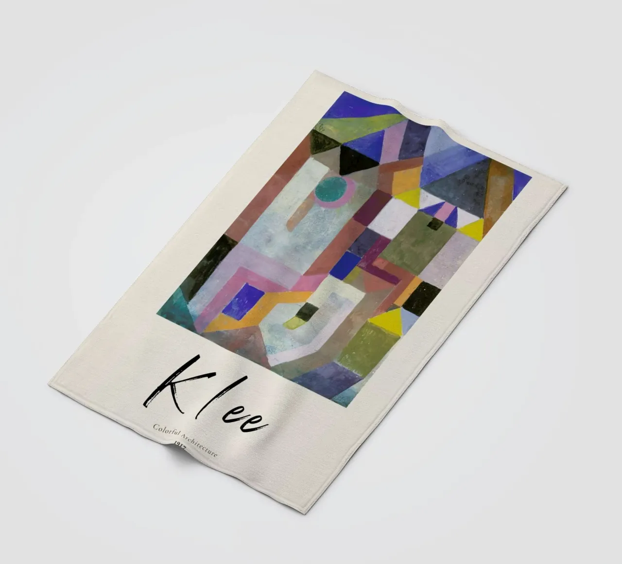 Klee - Colorful Architecture coperta in pile da ARTOTHEK