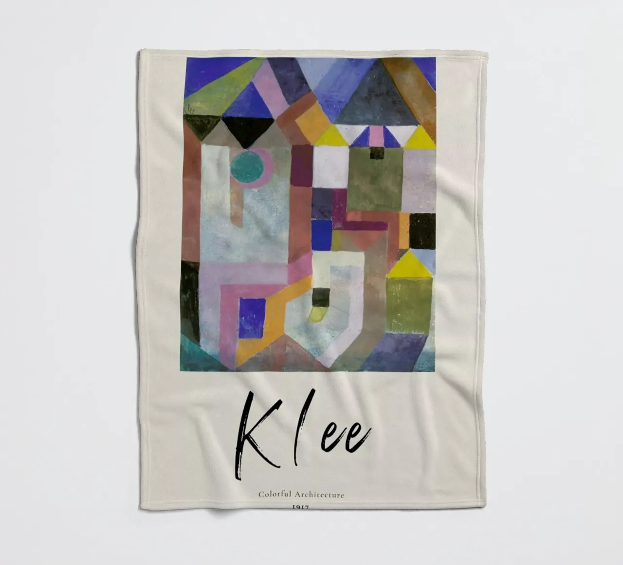 Klee - Colorful Architecture coperta in pile da ARTOTHEK