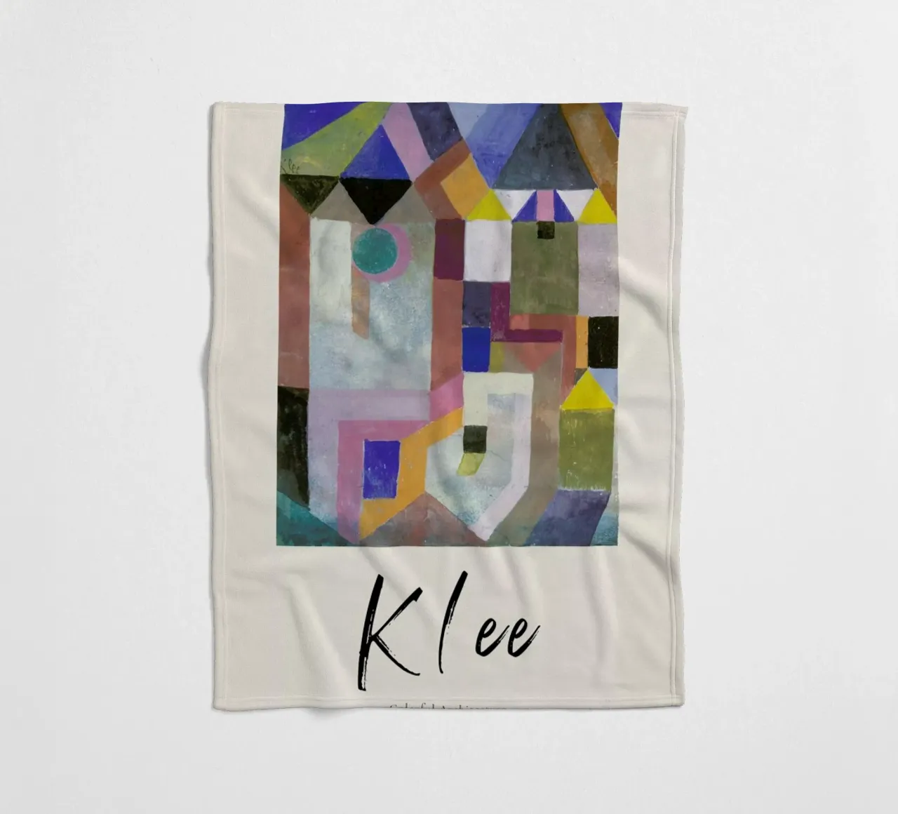 Klee - Colorful Architecture fleecedeken van ARTOTHEK