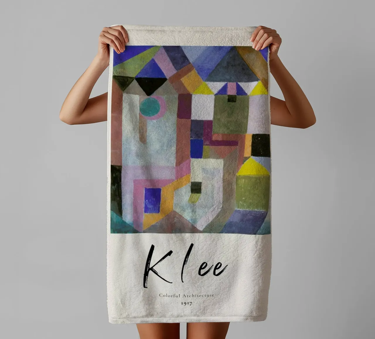 Klee - Colorful Architecture towel by ARTOTHEK