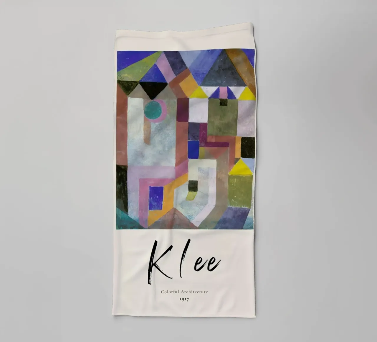 Klee - Colorful Architecture towel by ARTOTHEK