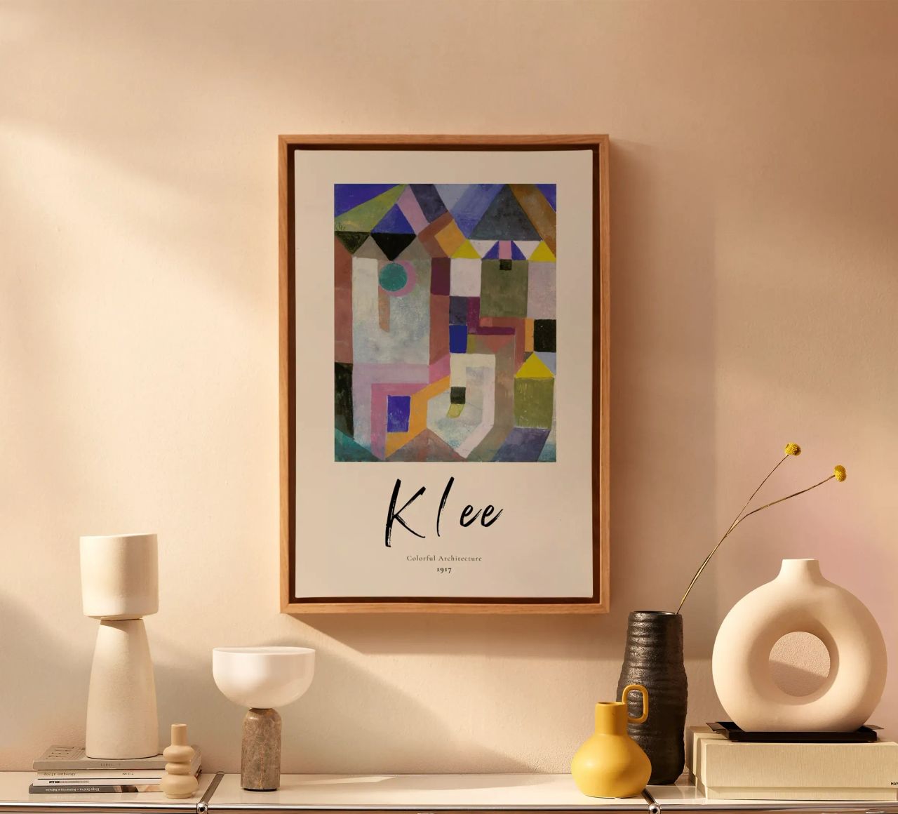 Klee - Colorful Architecture canvas by ARTOTHEK