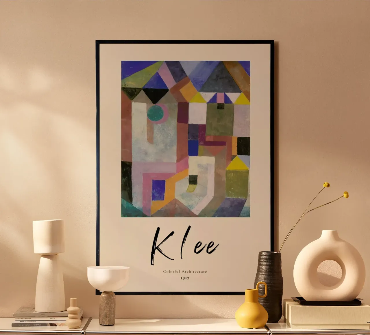 Klee - Colorful Architecture poster van ARTOTHEK