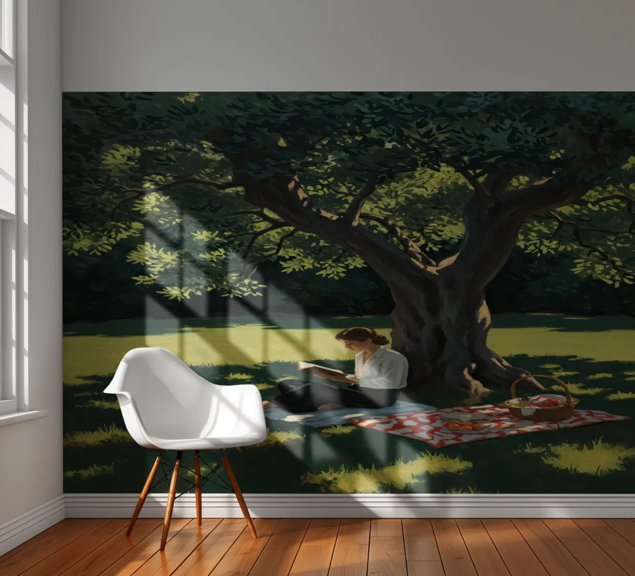 Reading a Book photo wallpaper by Art Center