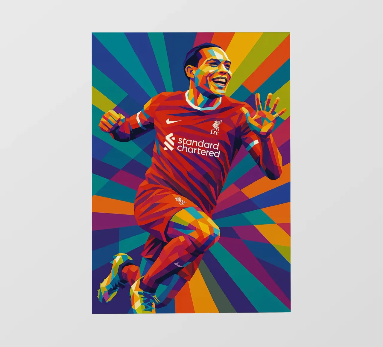 Virgil van Dijk pellicola backlit da HopeStudio