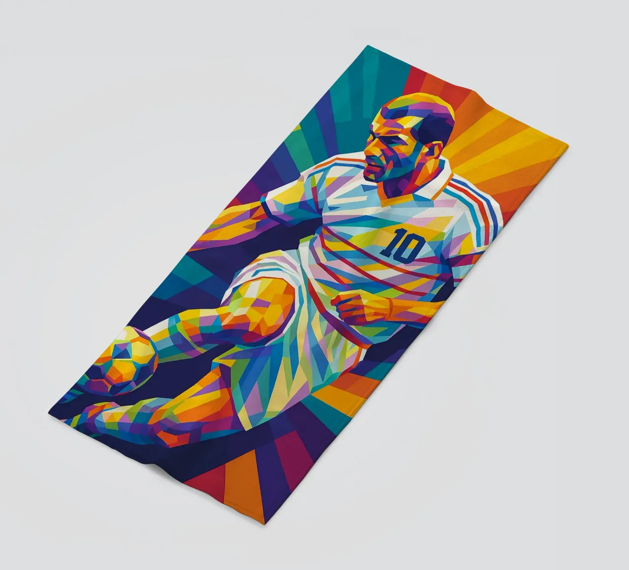 zinedine zidane beach towel by HopeStudio