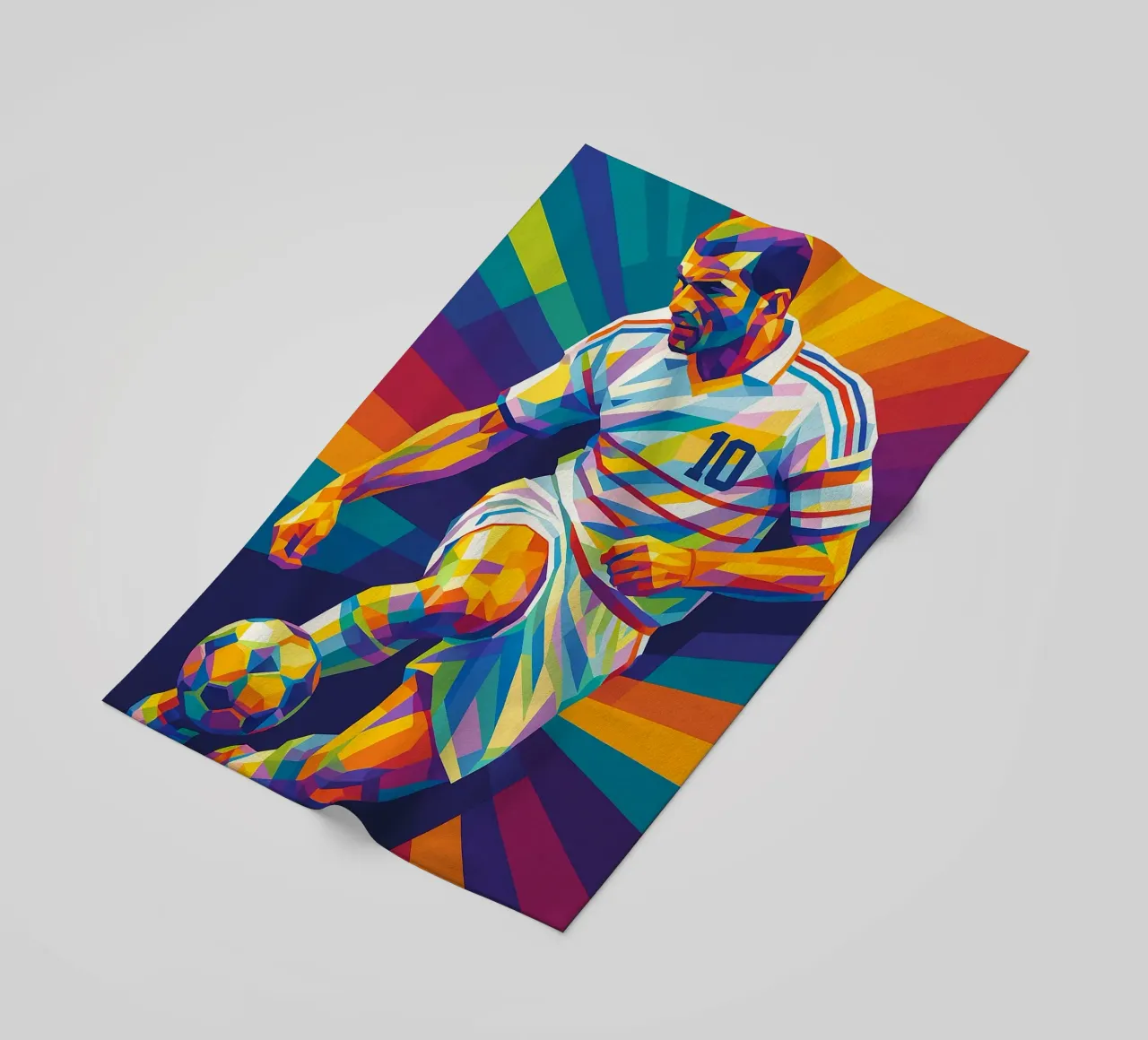 zinedine zidane beach towel by HopeStudio