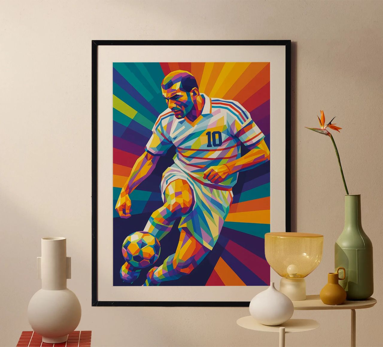 zinedine zidane poster de HopeStudio