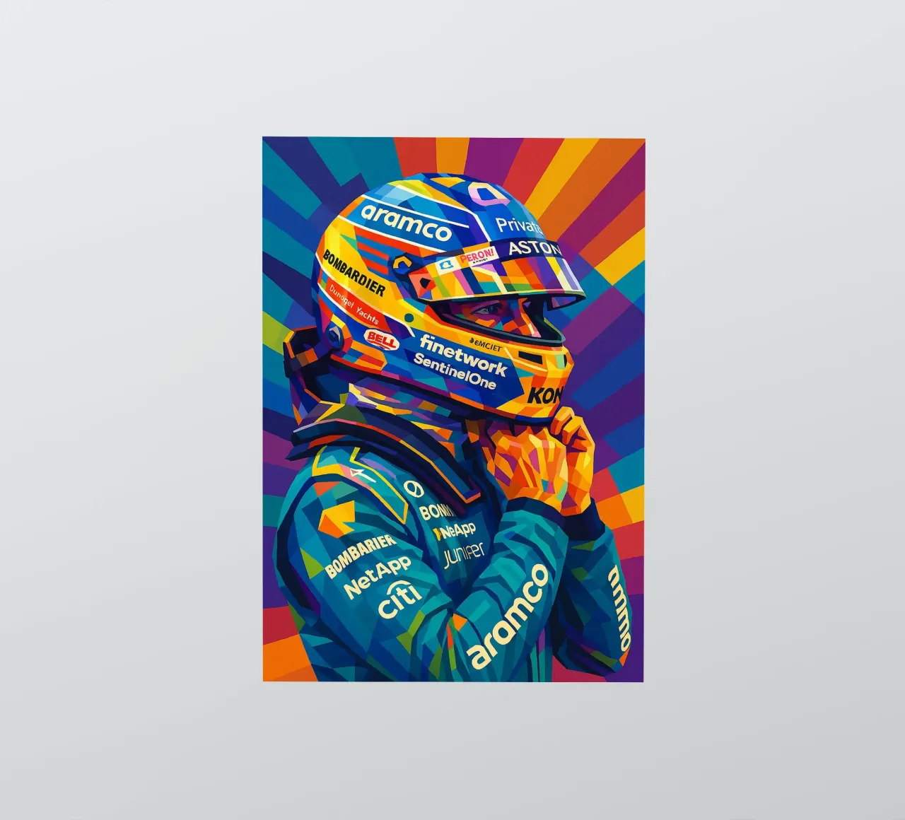 Fernando Alonso Aston Martin sticker by HopeStudio