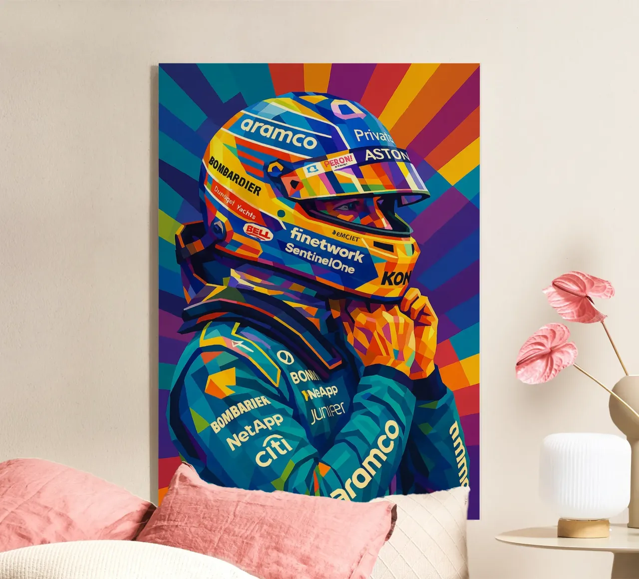 Fernando Alonso Aston Martin plexiglass da HopeStudio