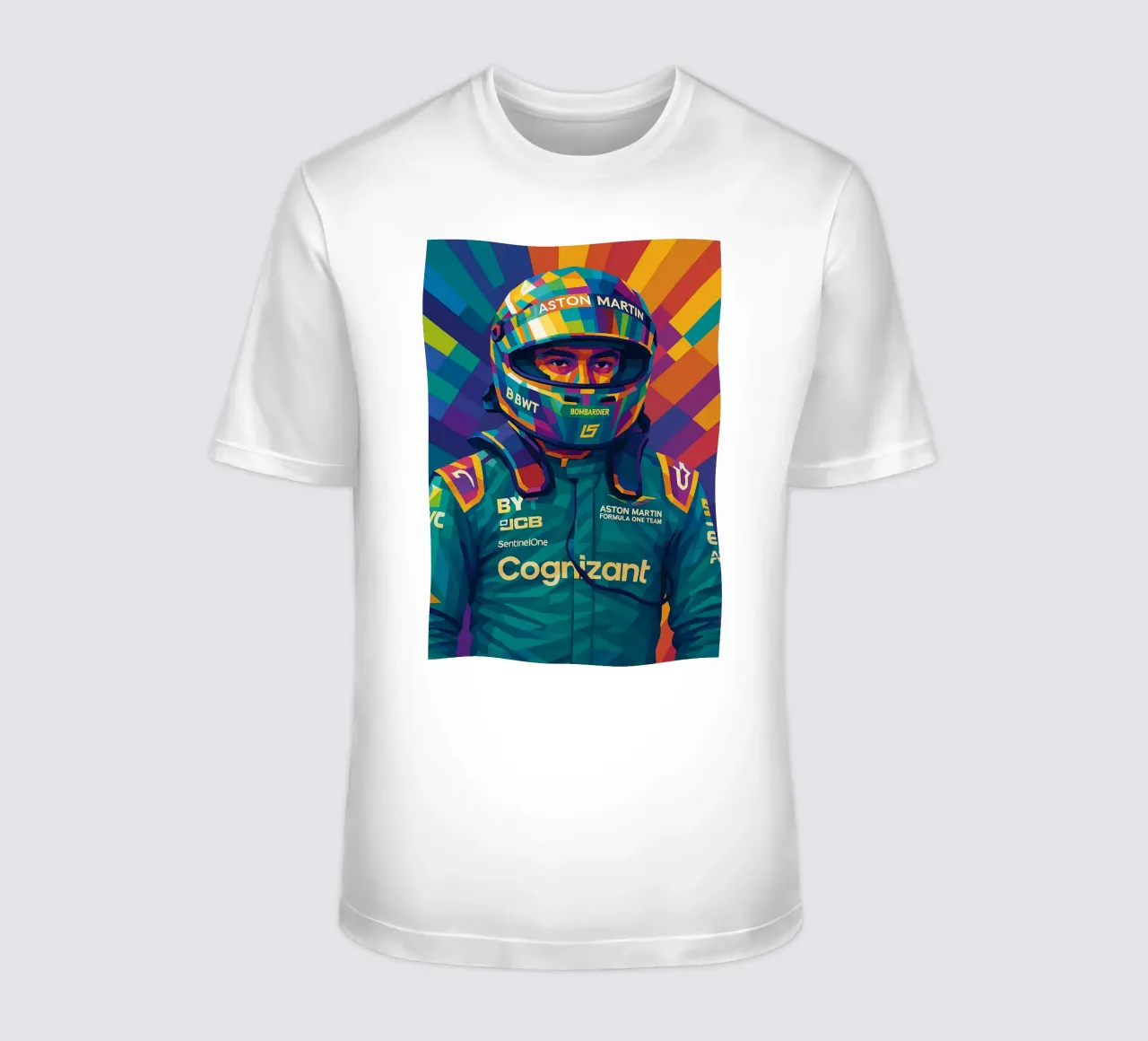 Lance Stroll Aston Martin t-shirt da HopeStudio