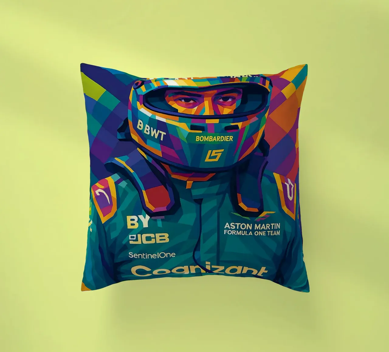 Lance Stroll Aston Martin cuscino da HopeStudio