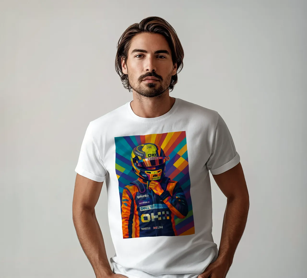 Lando Norris McLaren t-shirt da HopeStudio
