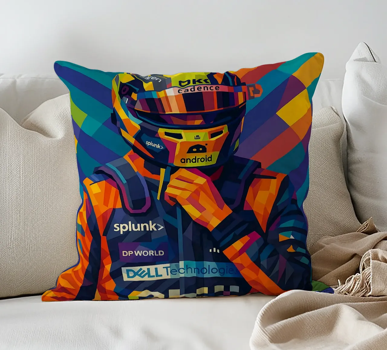 Lando Norris McLaren cuscino da HopeStudio