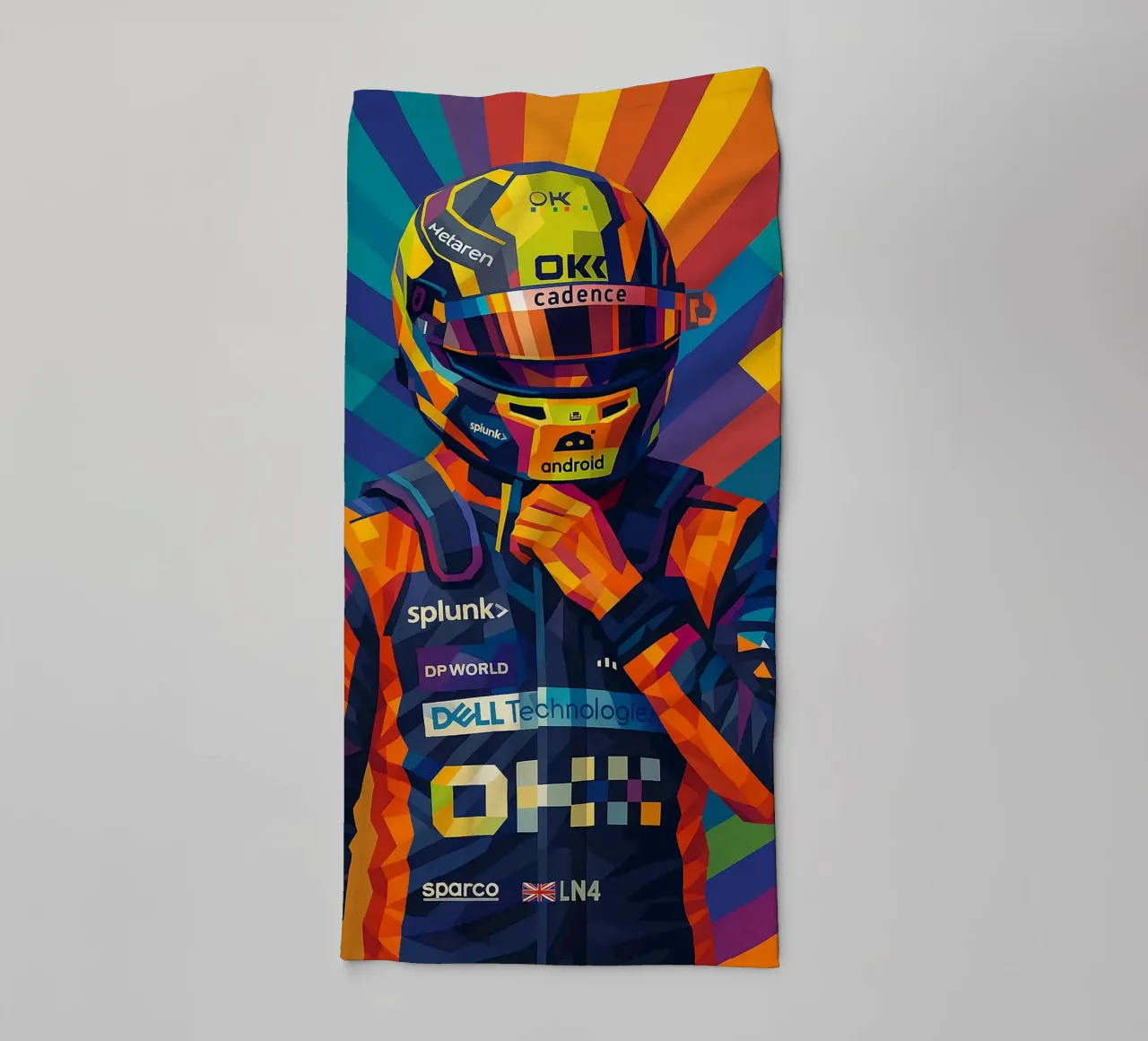 Lando Norris McLaren asciugamano da bagno da HopeStudio