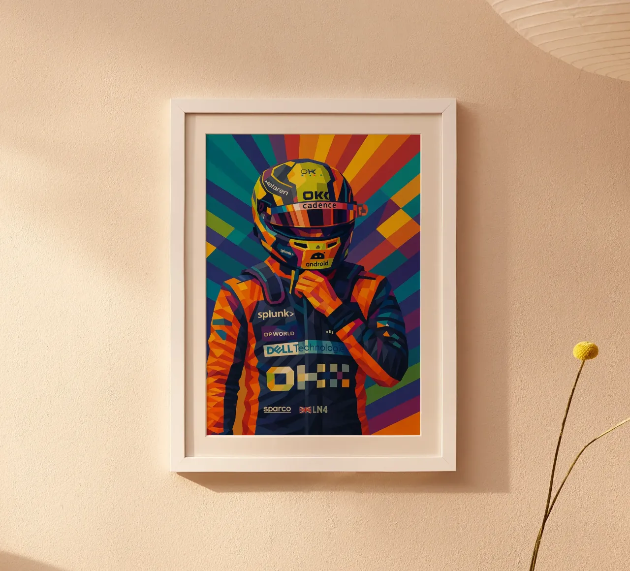 Lando Norris McLaren carta hahnemühle da HopeStudio