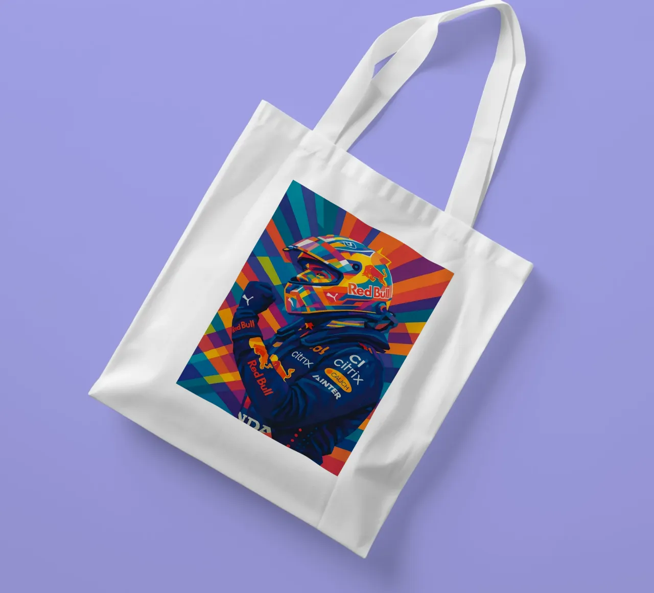 Max Verstappen Red Bull Jutebeutel von HopeStudio