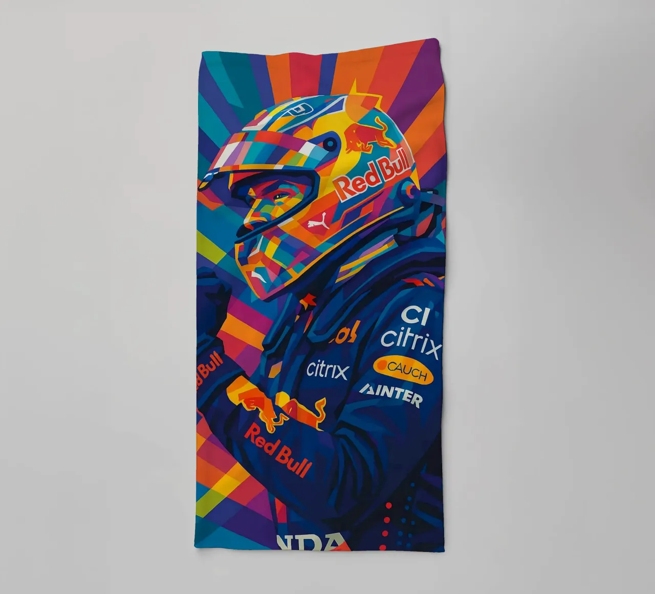 Max Verstappen Red Bull towel by HopeStudio