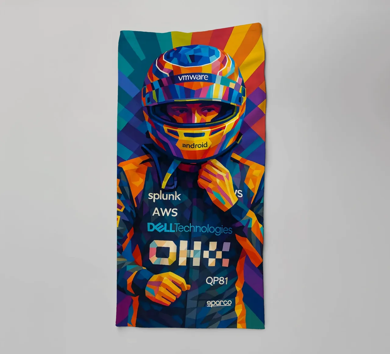 Oscar Piastri McLaren asciugamano da bagno da HopeStudio