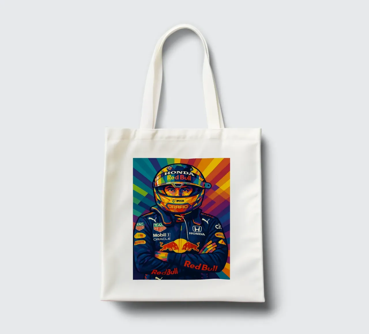 Sergio Perez Red Bull tote bag by HopeStudio