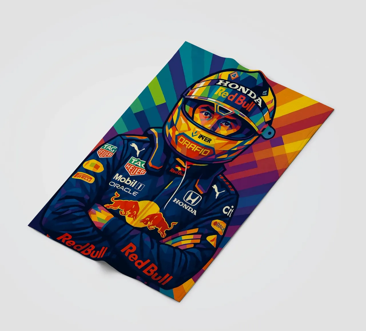 Sergio Perez Red Bull coperta in pile da HopeStudio