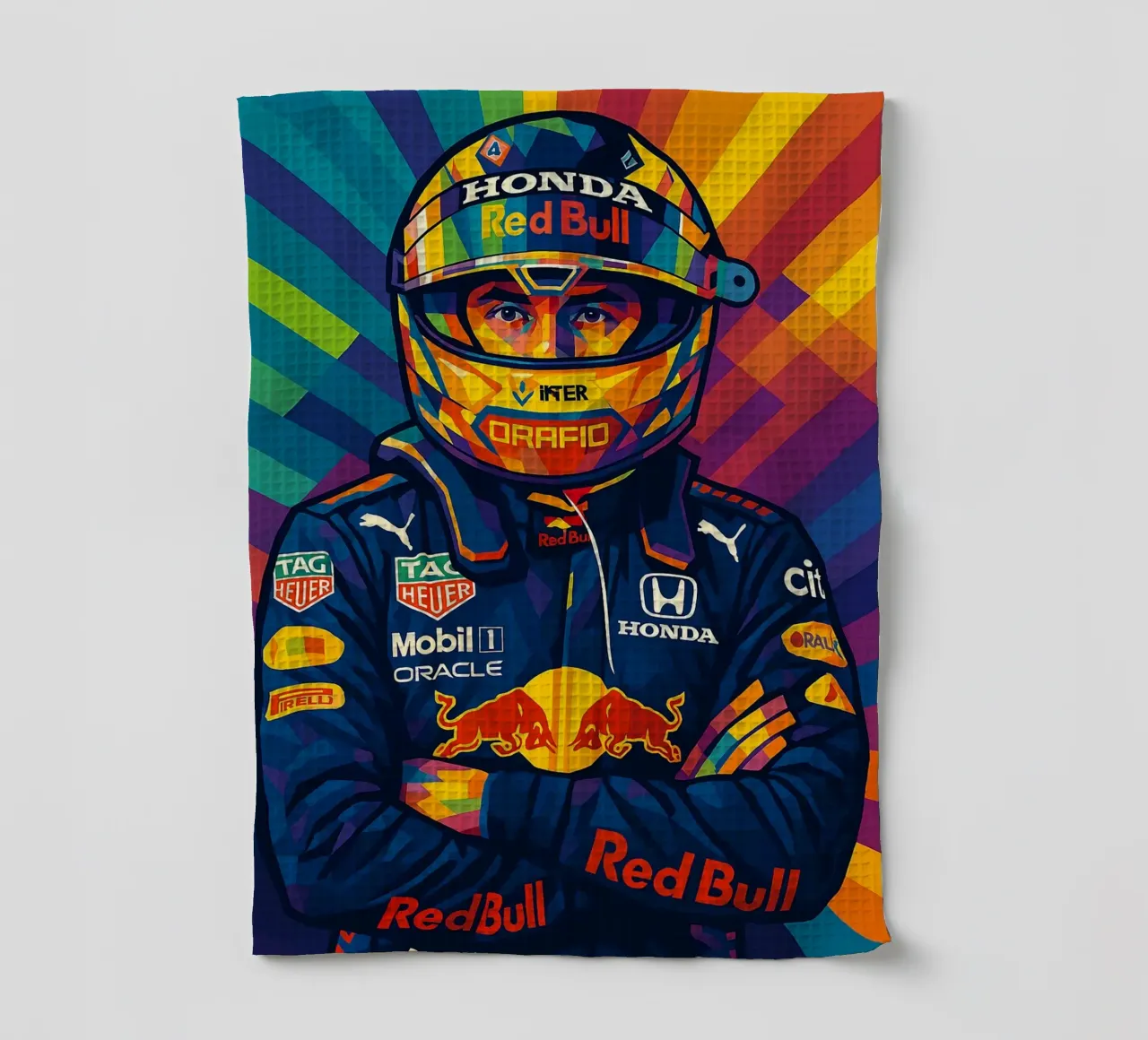 Sergio Perez Red Bull torchon de HopeStudio