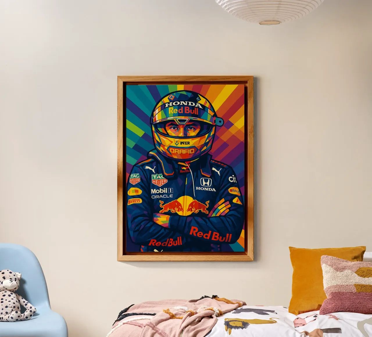 Sergio Perez Red Bull alluminio dibond da HopeStudio