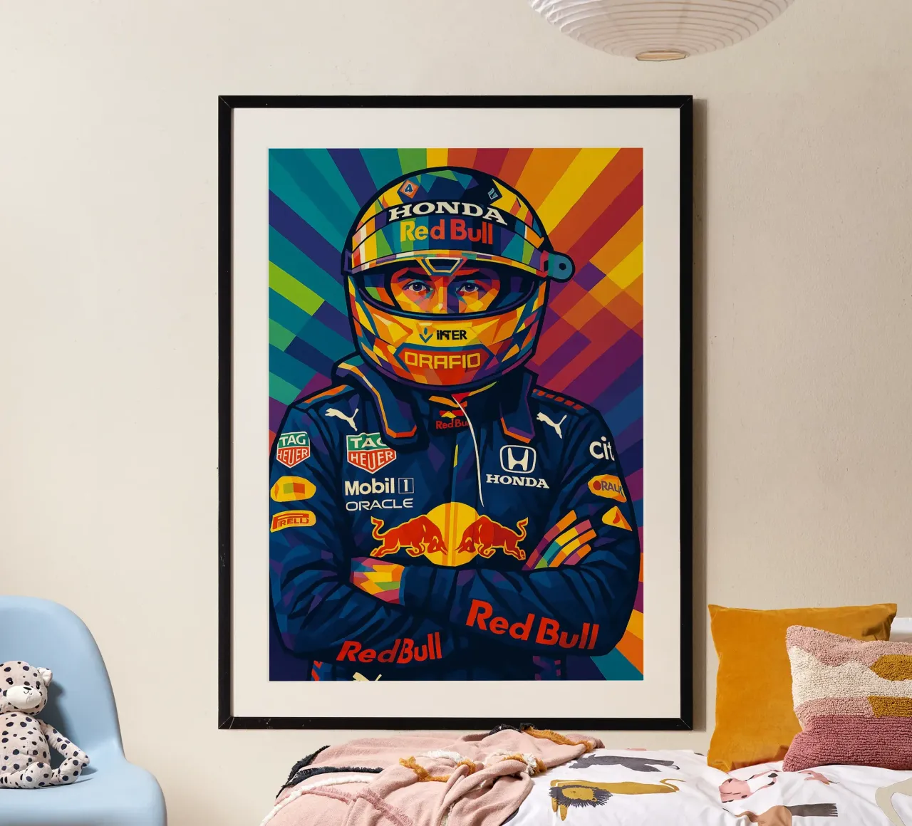 Sergio Perez Red Bull carta hahnemühle da HopeStudio