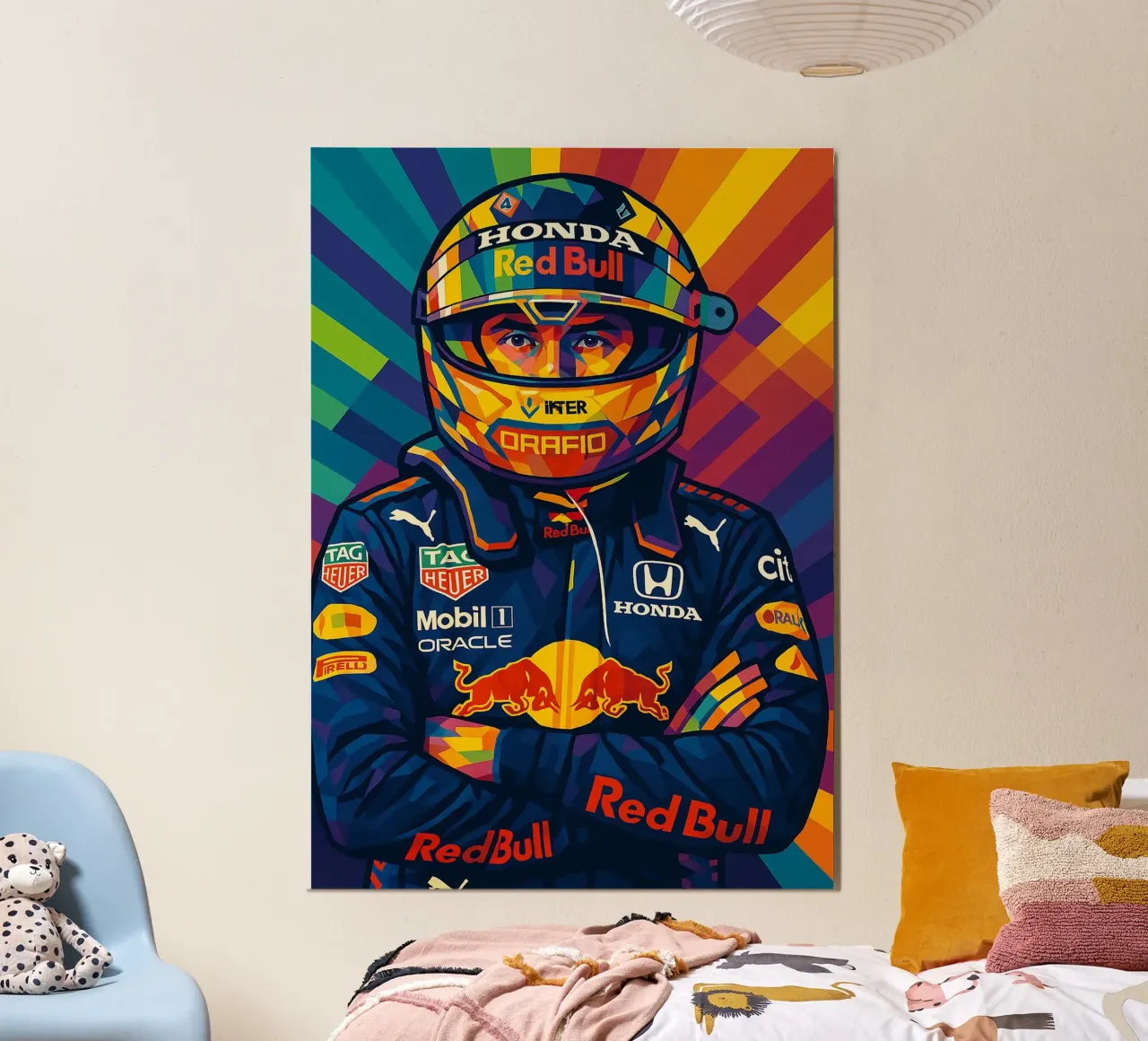 Sergio Perez Red Bull carta hahnemühle da HopeStudio