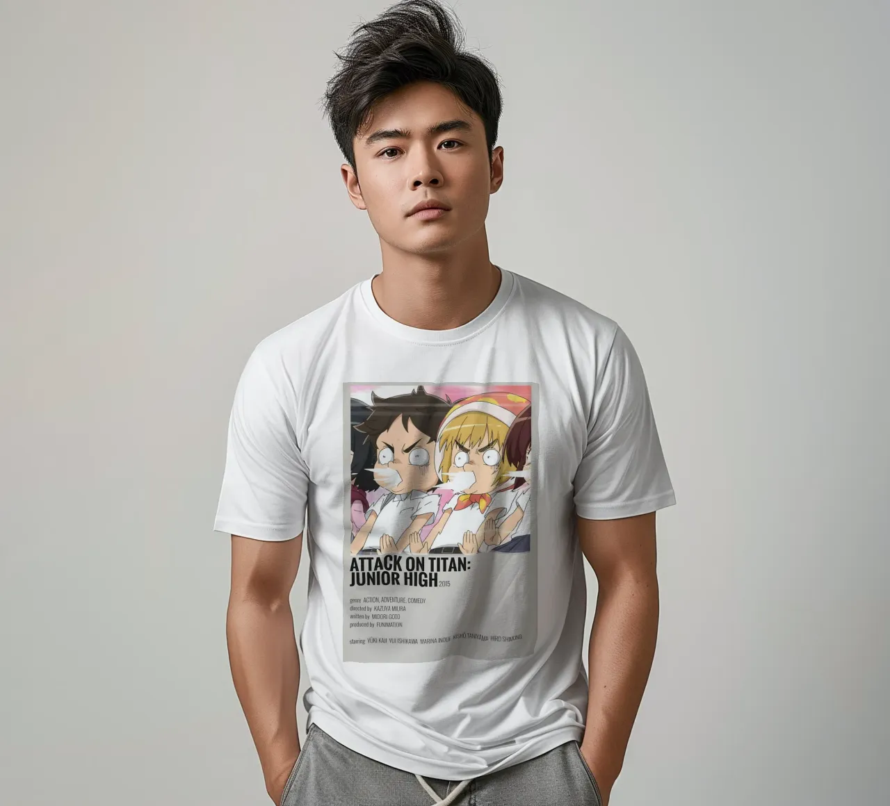 ATTACK ON TITAN: JUNIOR HIGH 2015 t-shirt da Totoya