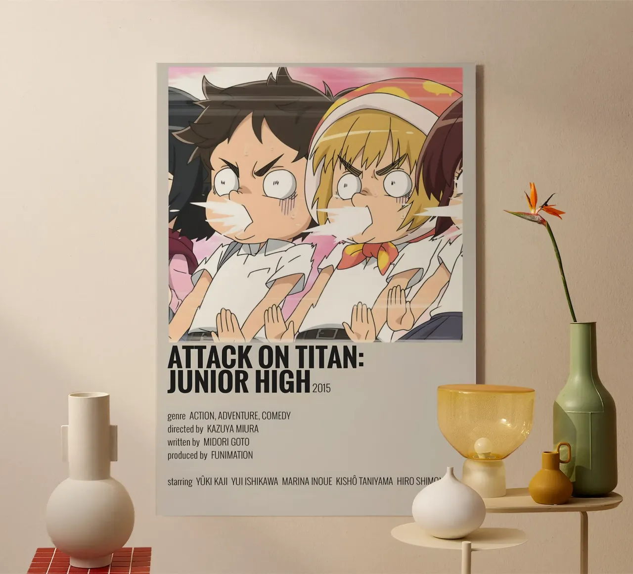 ATTACK ON TITAN: JUNIOR HIGH 2015 plexiglass da Totoya