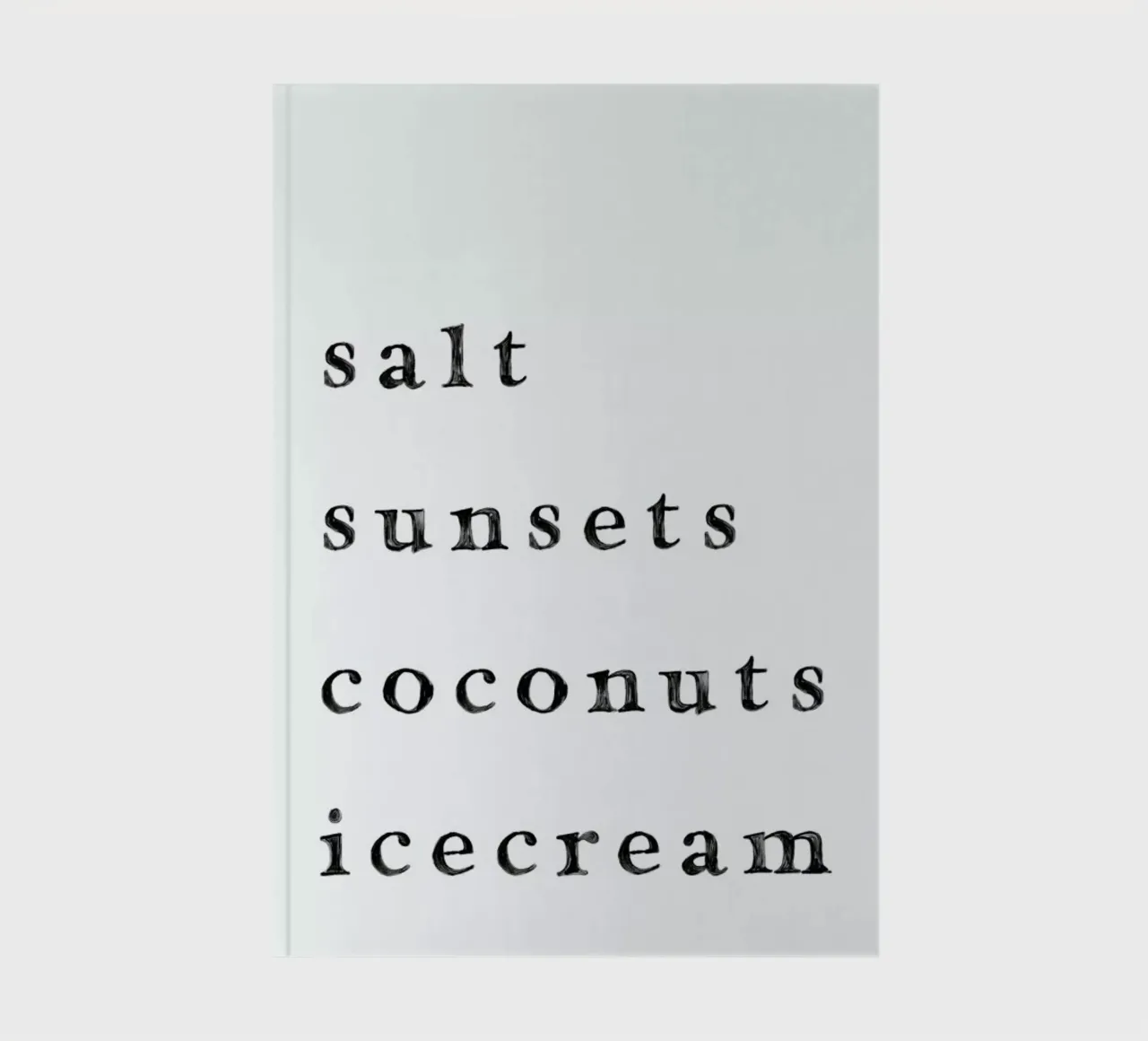 Salt and Sunsets notebook by KRUTH DESIGN