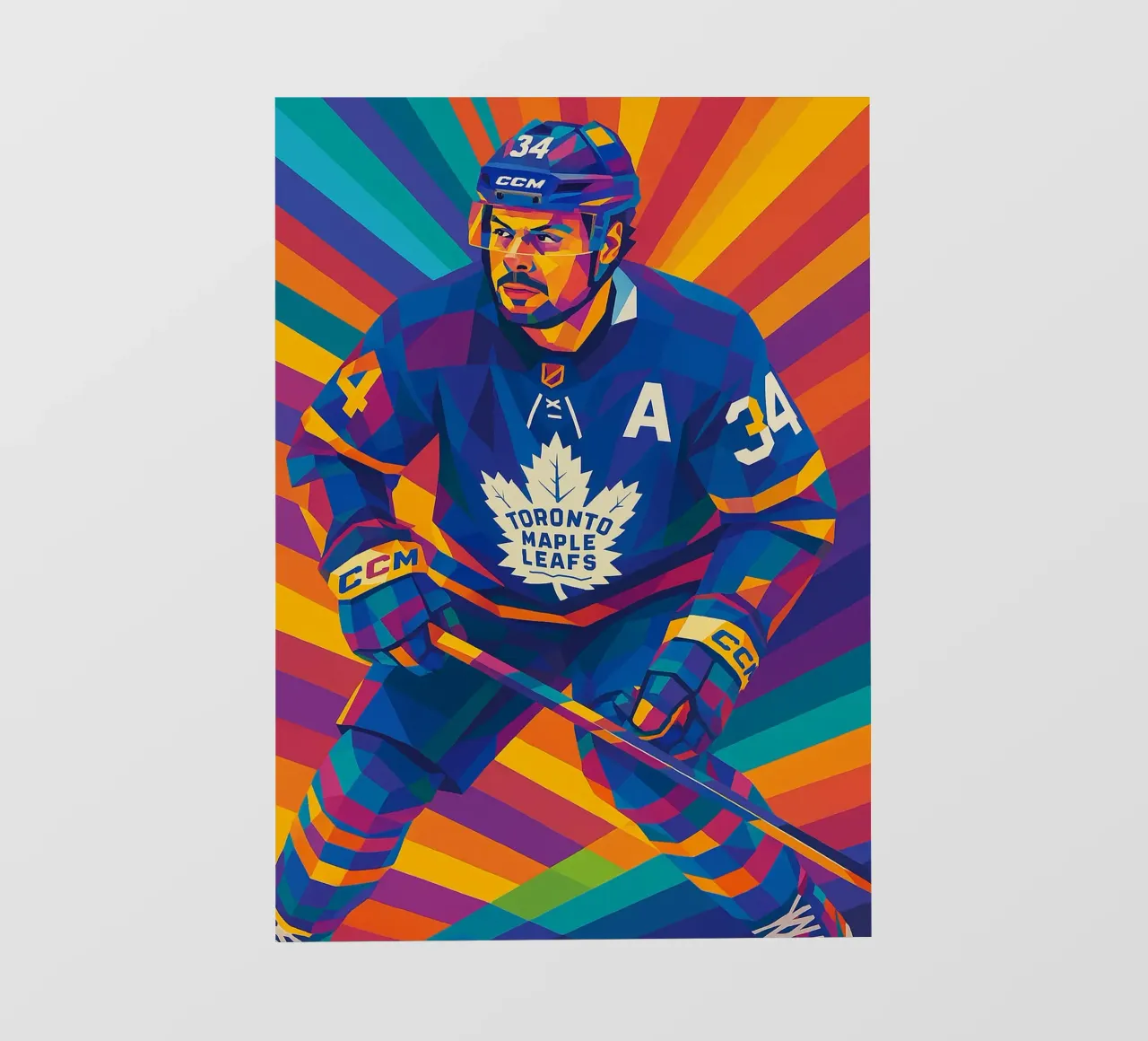 Auston Matthews pellicola backlit da HopeStudio