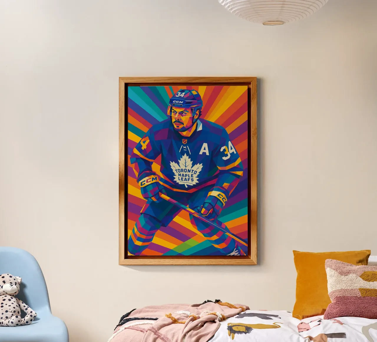 Auston Matthews alluminio dibond da HopeStudio