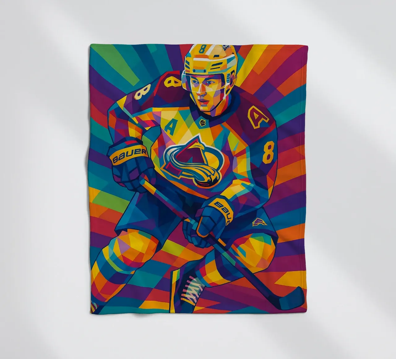 Cale Makar coperta in pile da HopeStudio