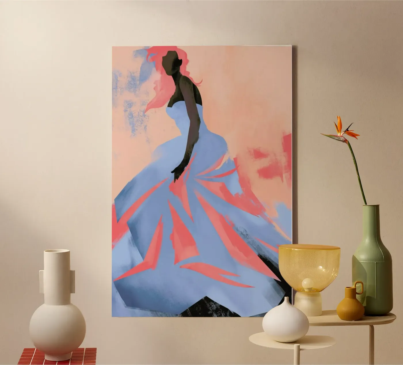 Sunset canvas van Pure