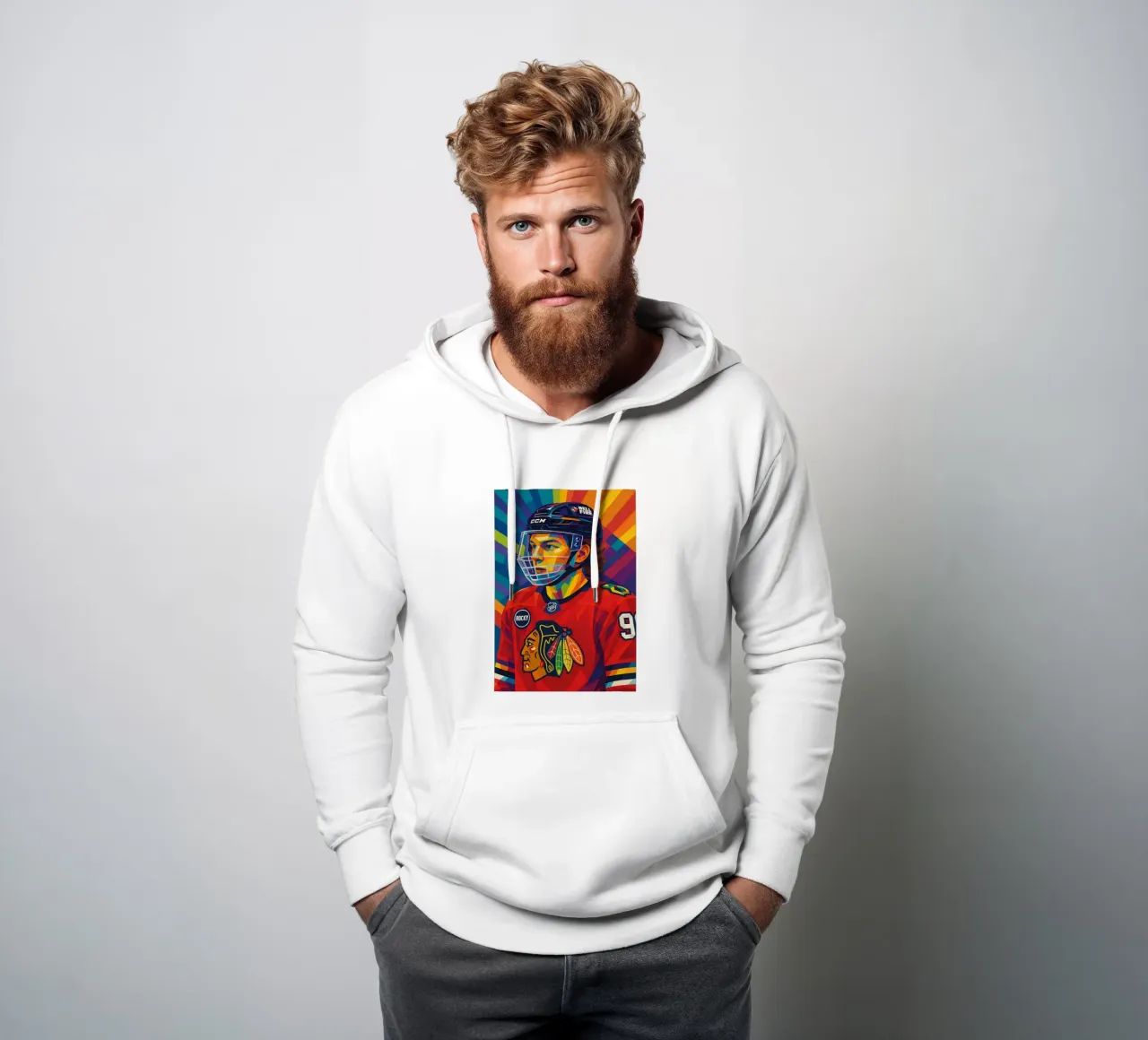 connor bedard felpa con cappuccio da HopeStudio