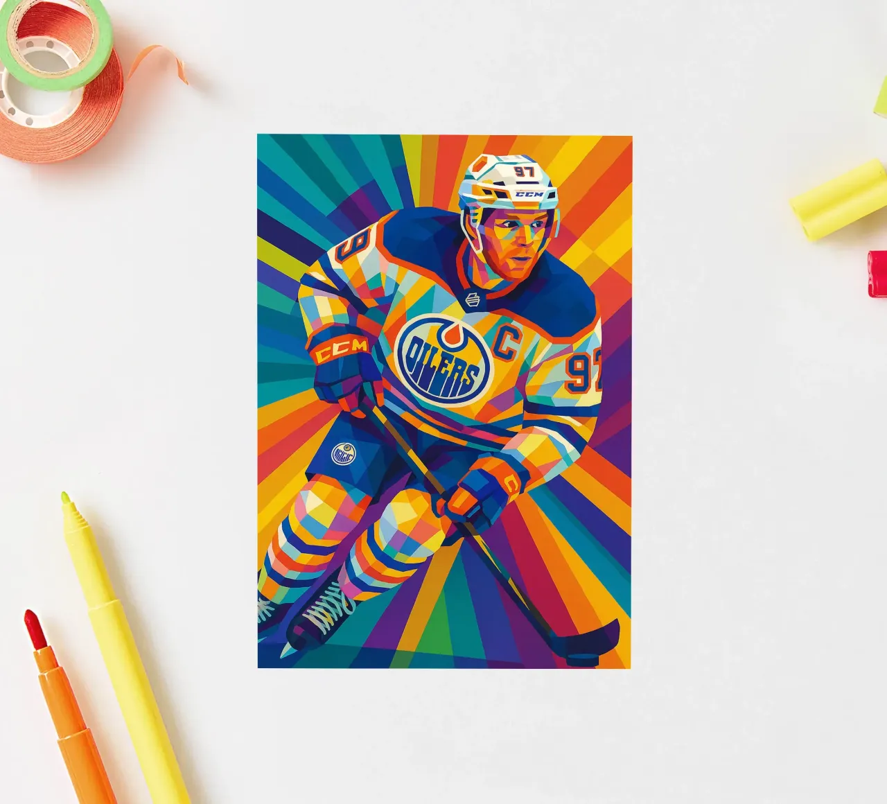 connor mcdavid adesivo da HopeStudio