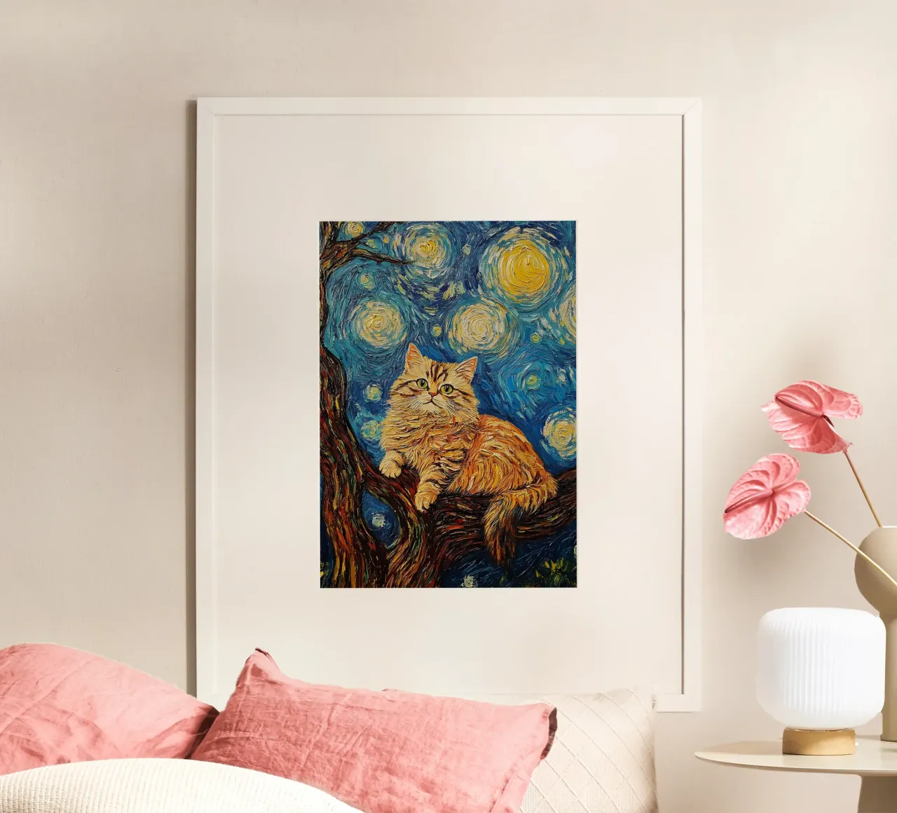 cat tree branches hahnemühle by James Isaac Jackson