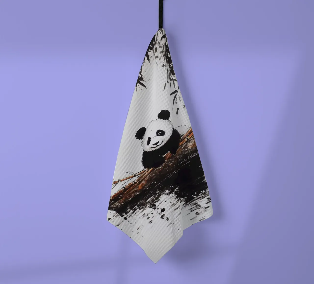 Panda Boot Bambus Wasser Geschirrtuch von James Isaac Jackson