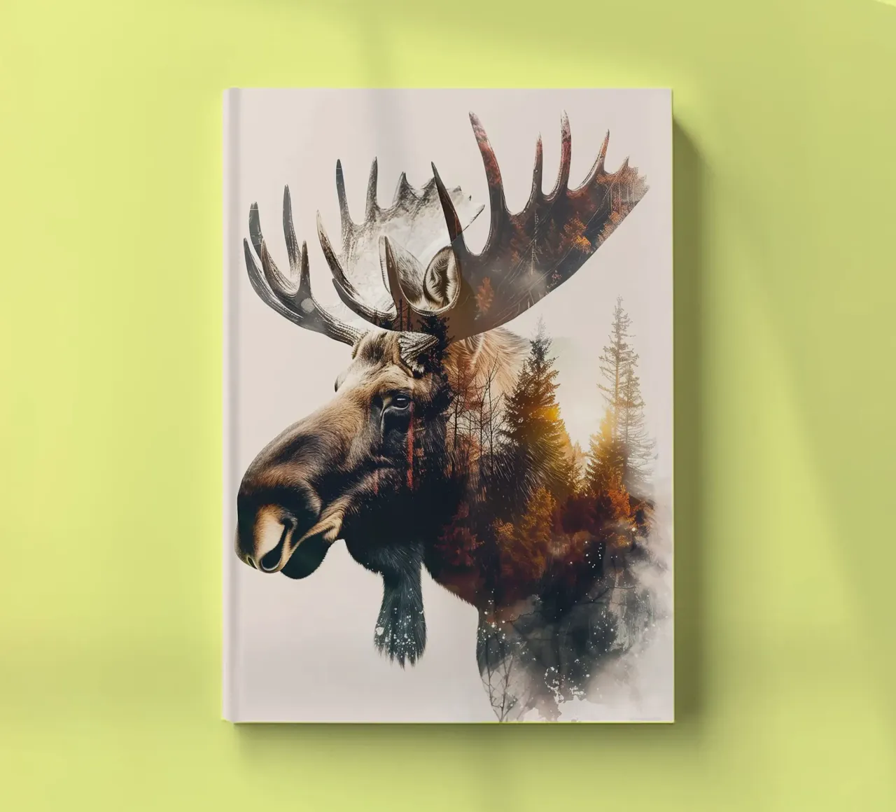 moose forest trees nature notebook by James Isaac Jackson