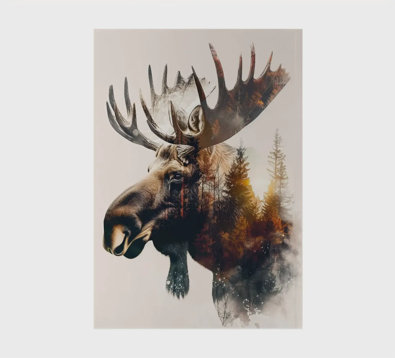 moose forest trees nature notebook by James Isaac Jackson