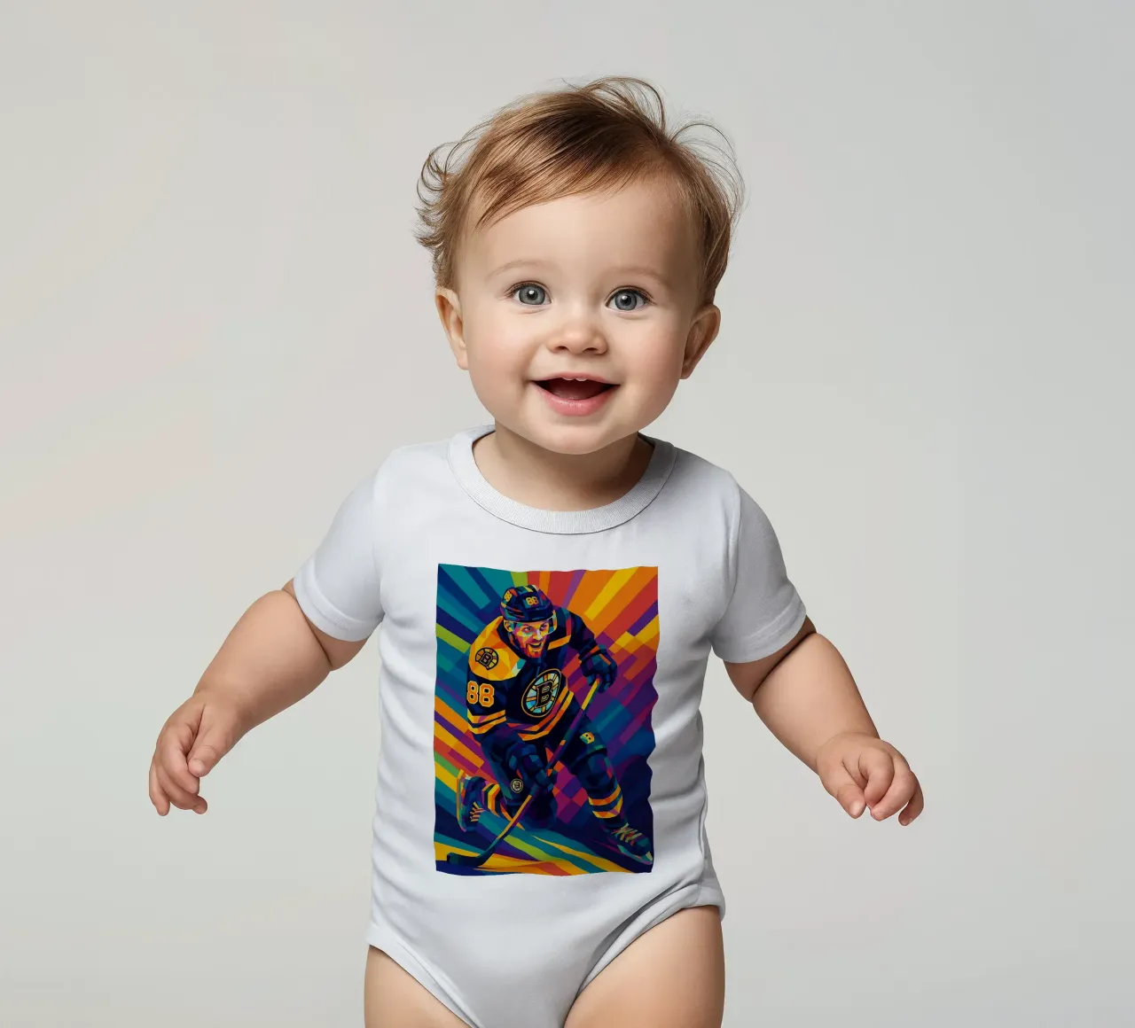 David Pastrnak body neonato maniche corte da HopeStudio