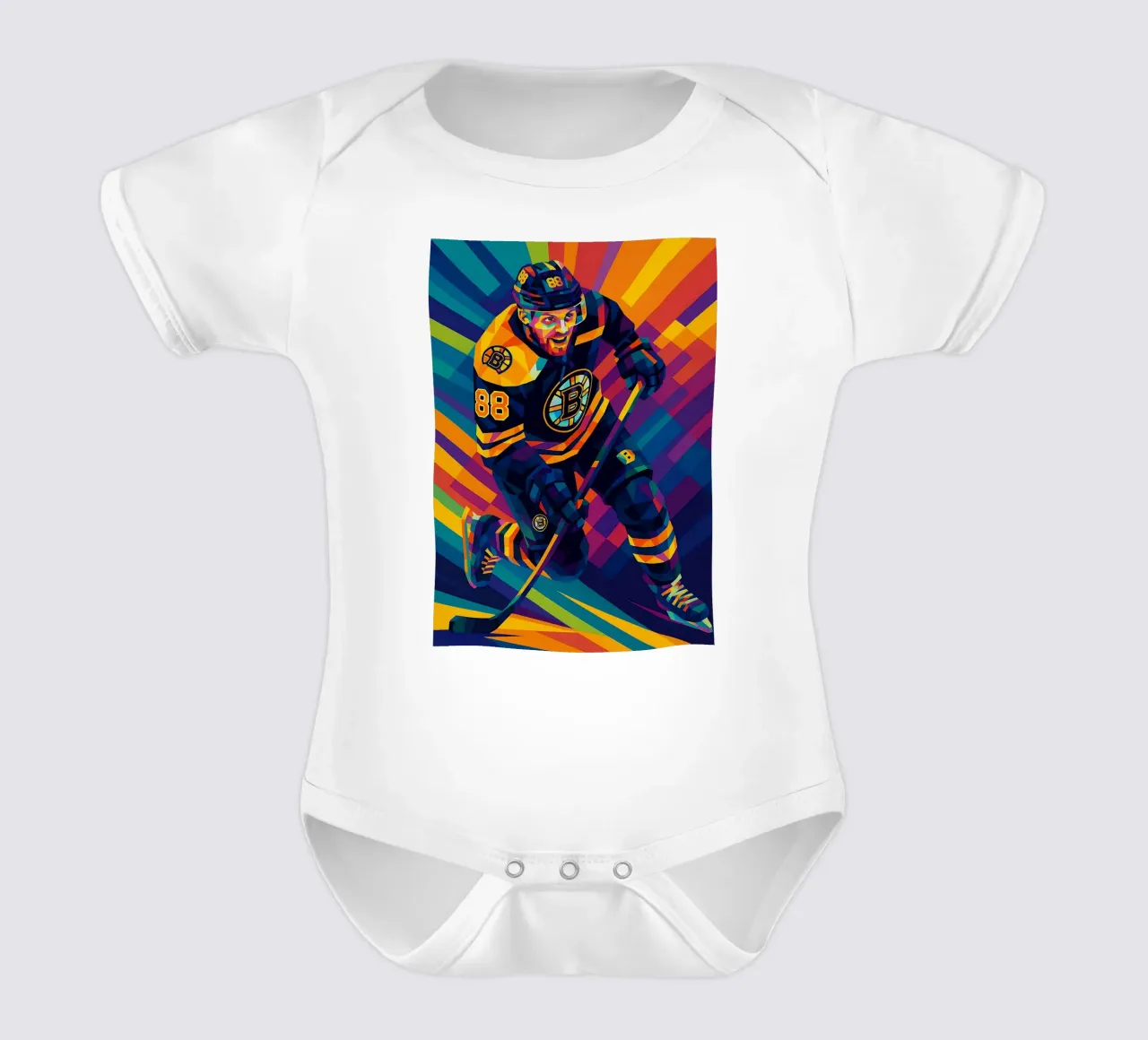 David Pastrnak body neonato maniche corte da HopeStudio