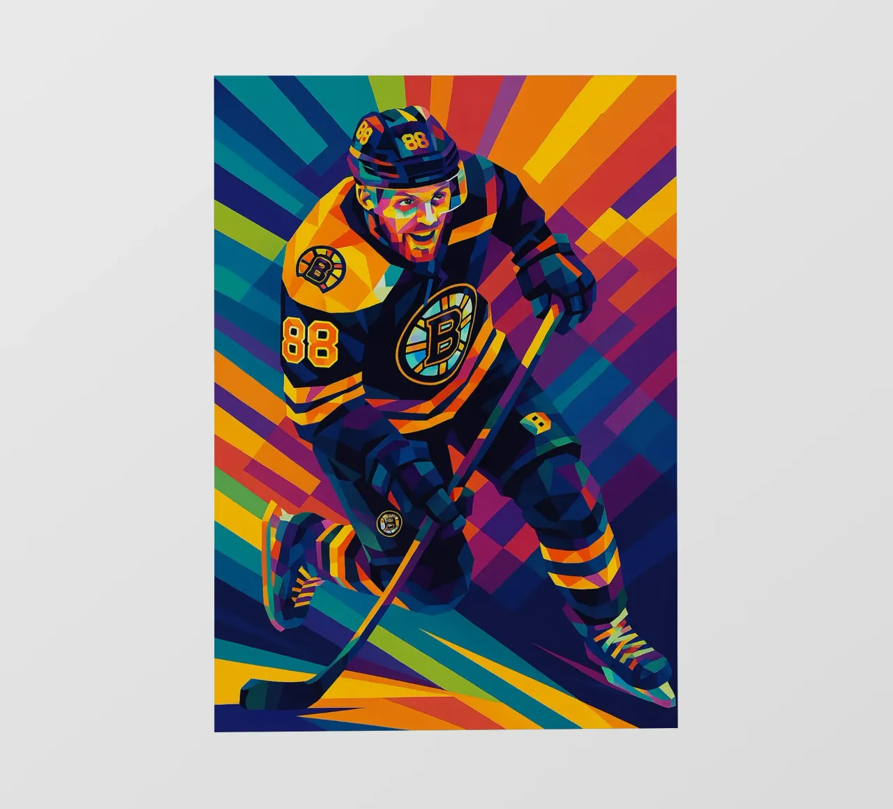 David Pastrnak pellicola backlit da HopeStudio